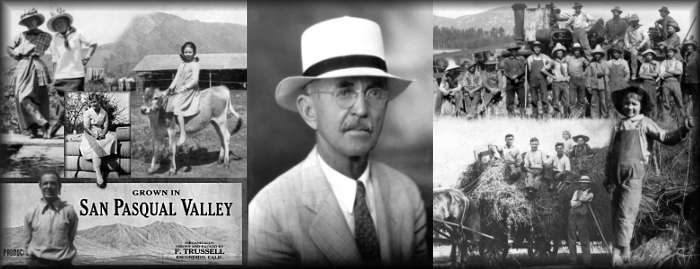 Ray Trussell, center, in Escondido, CA 1932